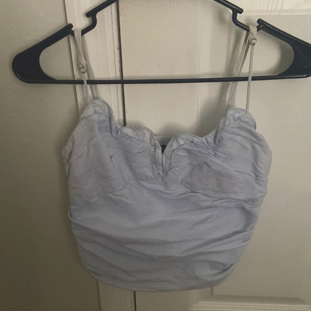Light Blue Crop Top